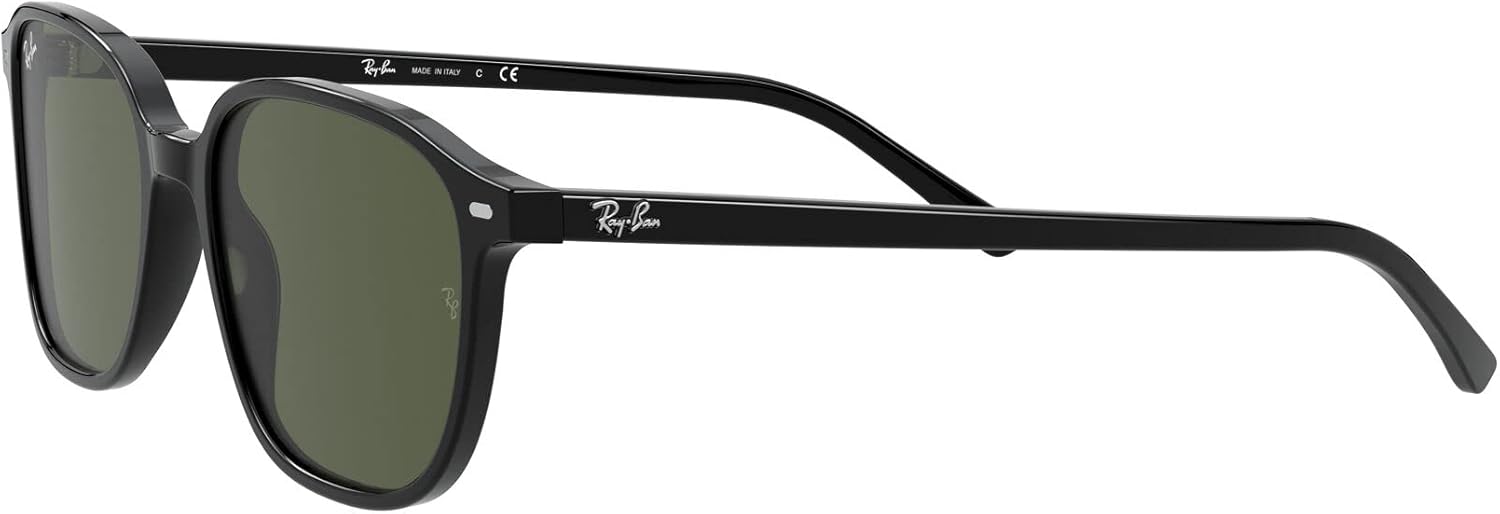 Ray-Ban Women's Rb2193 Leonard Sunglasses, Black/G-15 Green
